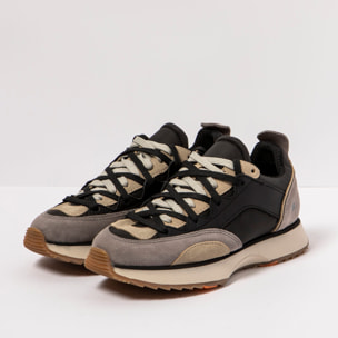 Zapatillas 1781 MULTI LEATHER GREY-BLACK/TURIN color Grey-black