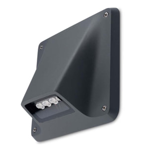 LEDS C4 Baliza IP66-IP67 Rexel 4 LEDS LED 6.1 Blanco cálido - 3000K ON-OFF Gris urbano 412lm