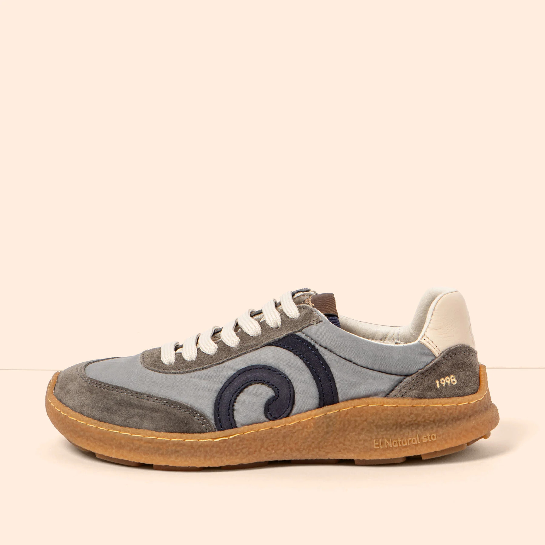 Zapatos N5435A MULTI MATERIAL GREY/OROEL color Grey