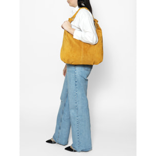 Borsa a spalla da Donna Valeria in Vera Pelle Made in Italy 34x43,5x5 cm