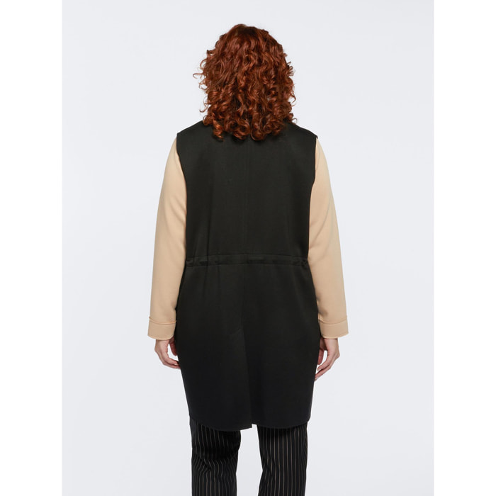 Fiorella Rubino - Gilet in scuba - Nero