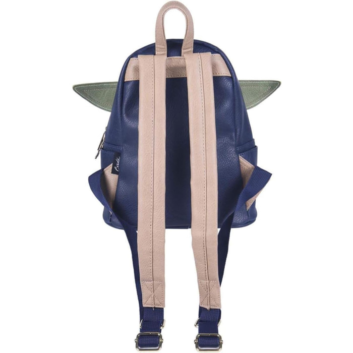 Mochila baby yoda 3d - licencia oficial star wars, multicolor, grande