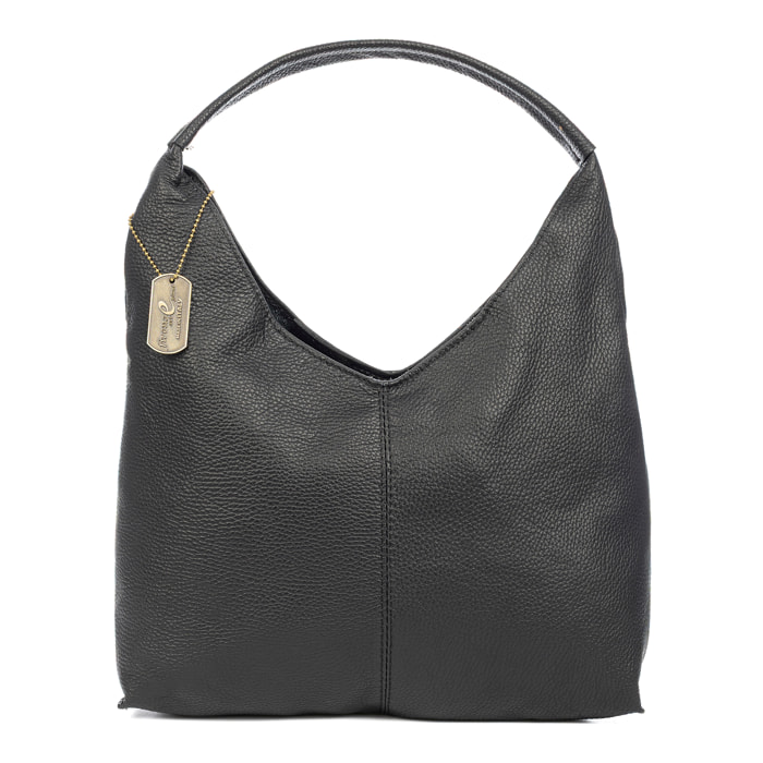 Bagni borsa a spalla donna. Pelle autentica Dollaro.