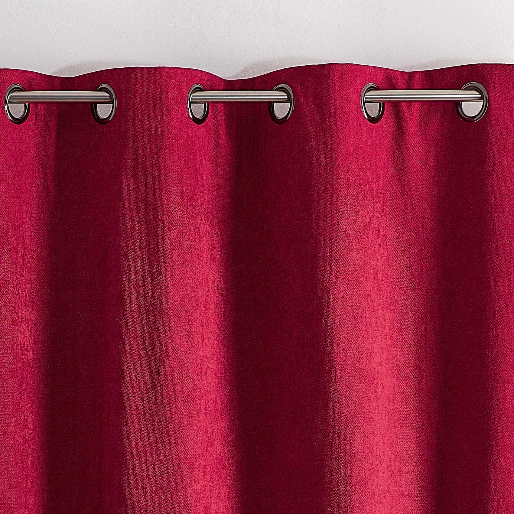 Rideau thermique phonique et semi occultant KONFOR - Rouge