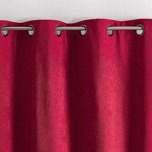 Rideau thermique phonique et semi occultant KONFOR - Rouge