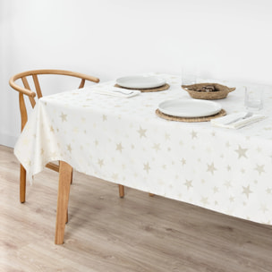 Nappe en tissu jacquard fil d'or PSC4736A