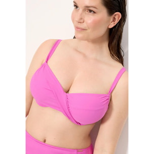Top bikini contenitivo Rosa