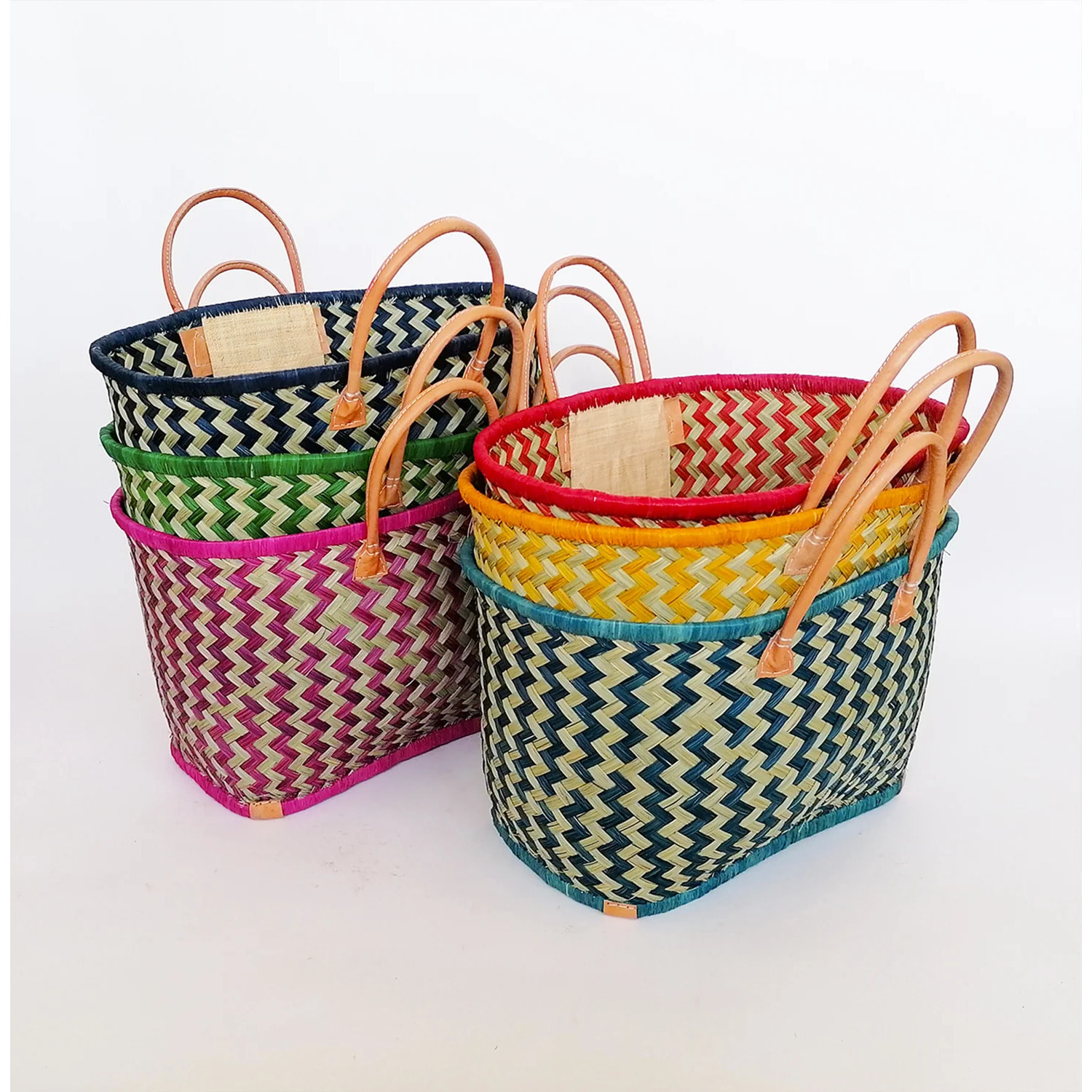 Panier artisanal Toama MM Safran