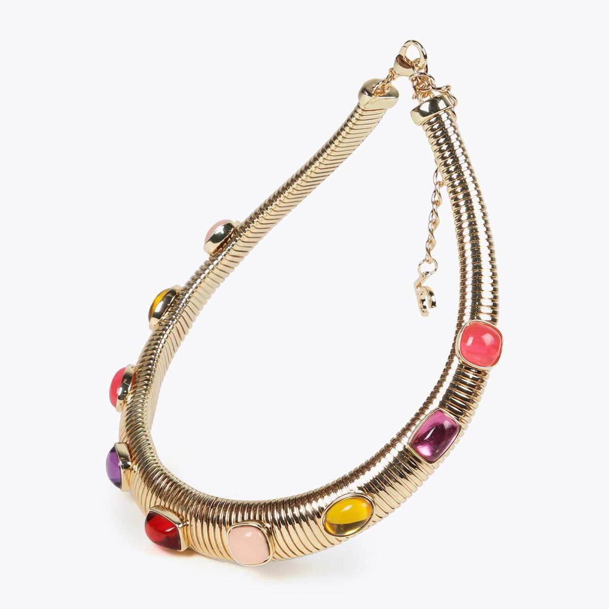 Collana elasticizzata intarsiata