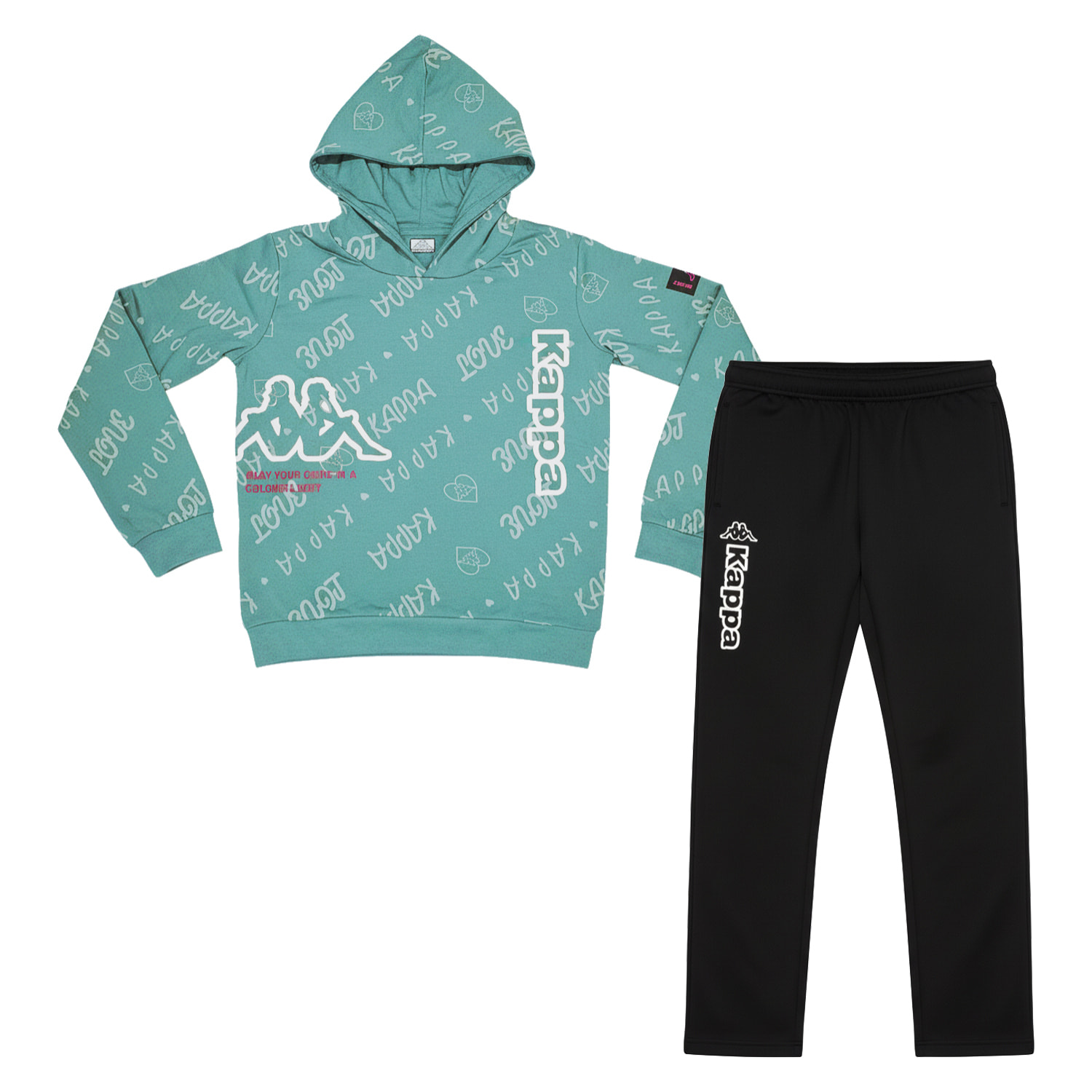 Tuta Ragazza KAPPA 8 - 16 Anni Cotone Felpato