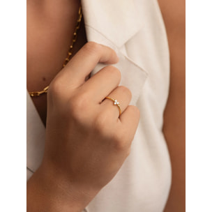 Anelli Clover Argento Placcato Oro