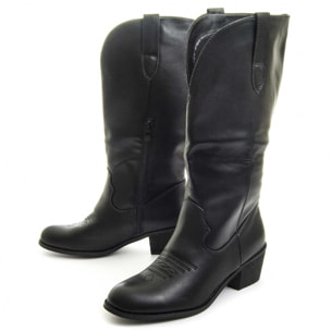 Botas de Tacón - Negro - Altura: 4 cm