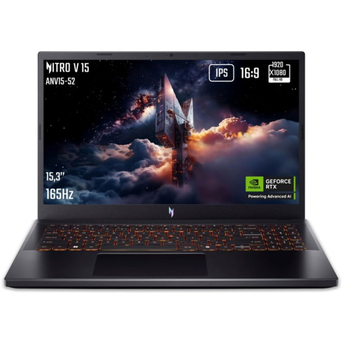 PC Gamer ACER Nitro 15,6" FHD 165Hz Intel Core i7 13620H Nvidia GeForce RTX 5060 16 Go RAM DDR4 SSD 512 Go