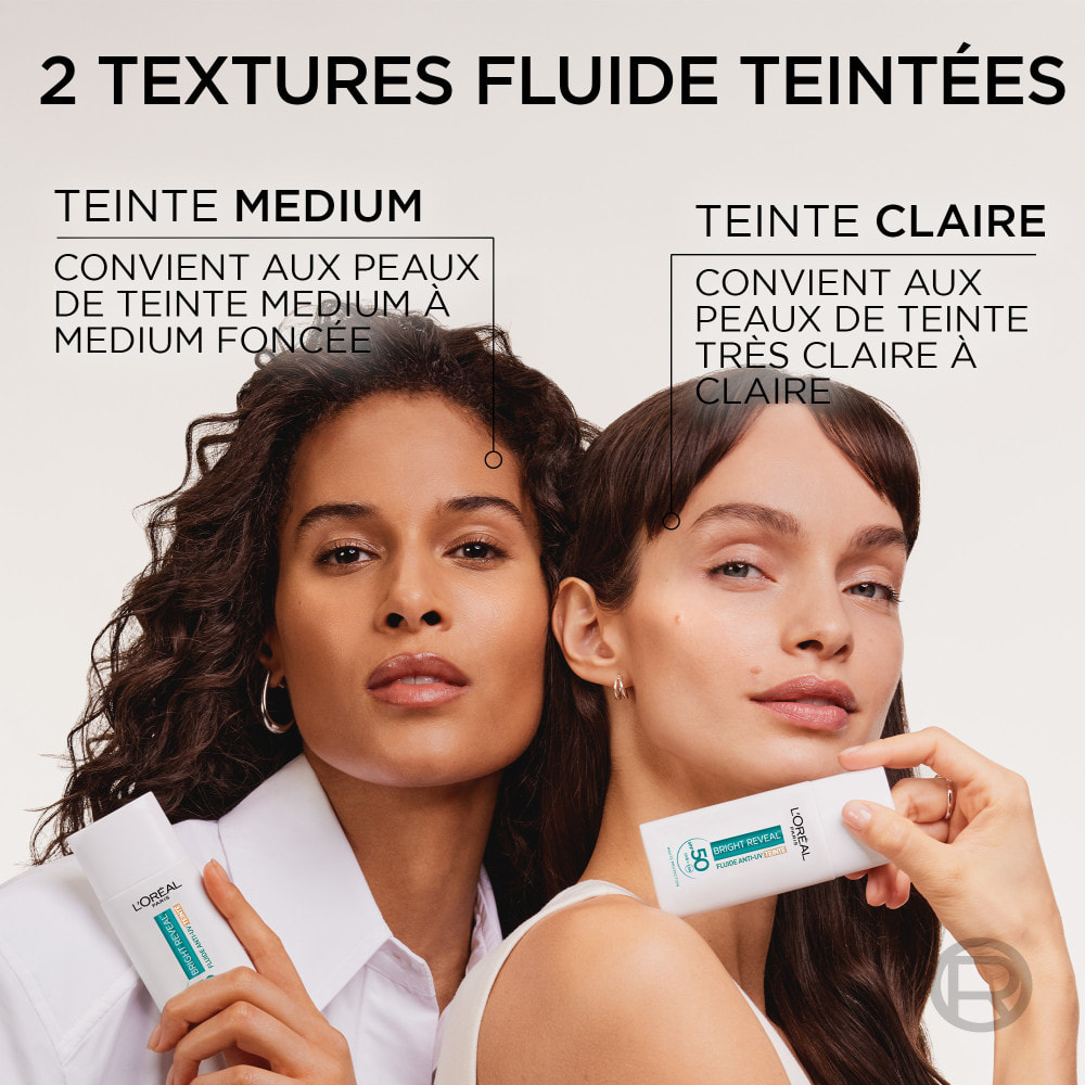 L'Oréal Paris Bright Reveal Fluide Anti-UV SPF 50 Teinte Medium Niacinamide 50ml
