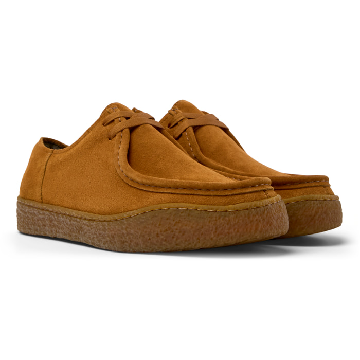 Scarpe stringate - CAMPER Peu Terreno - Marrone - Pelle scamosciata