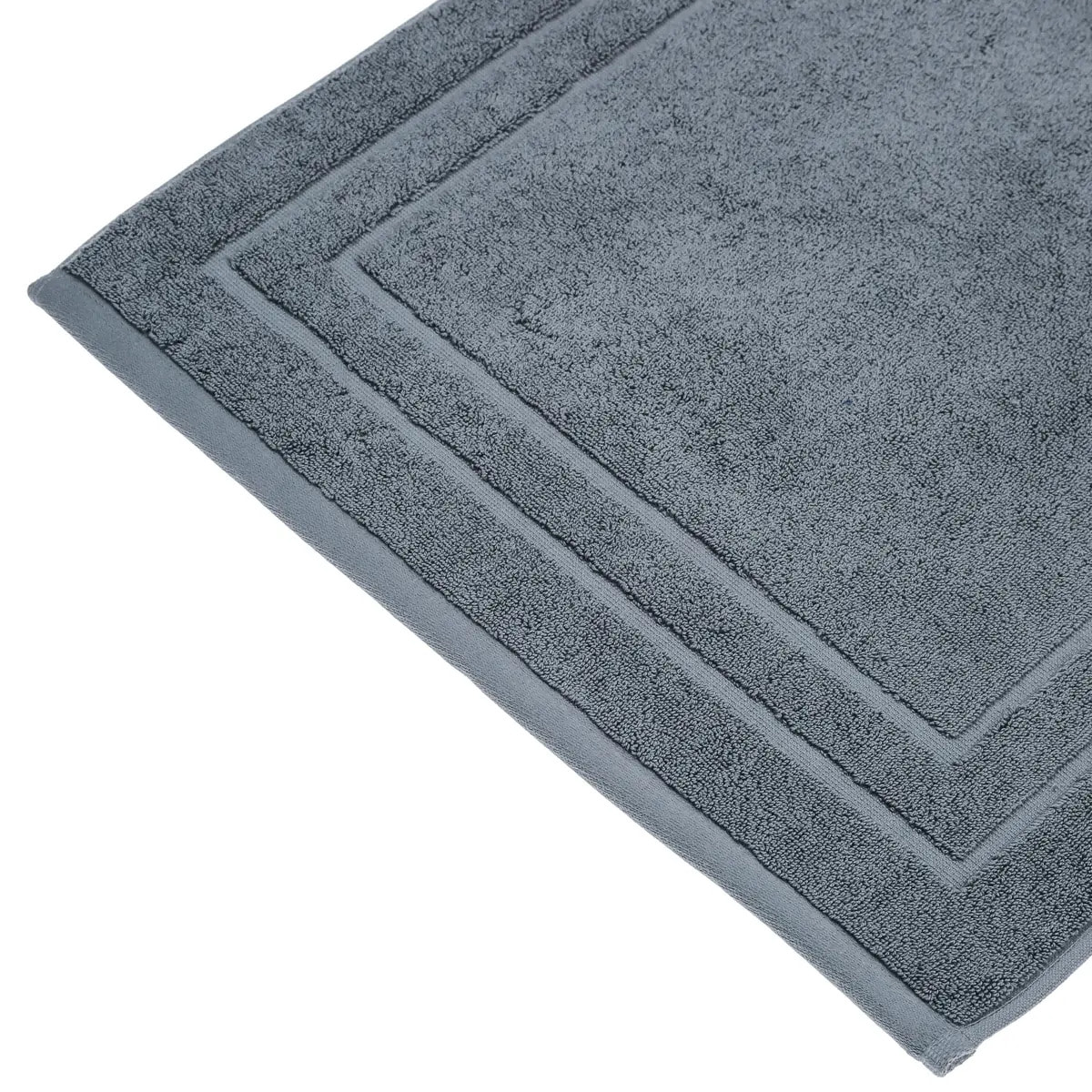 Tapis de bain - coton - gris foncé - 50x70 cm