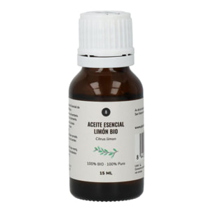 PLANETA HUERTO | Aceite Esencial de Limón Bio 15 ml - Antibacteriano Natural, Purificador Digestivo y Protector de Capilares