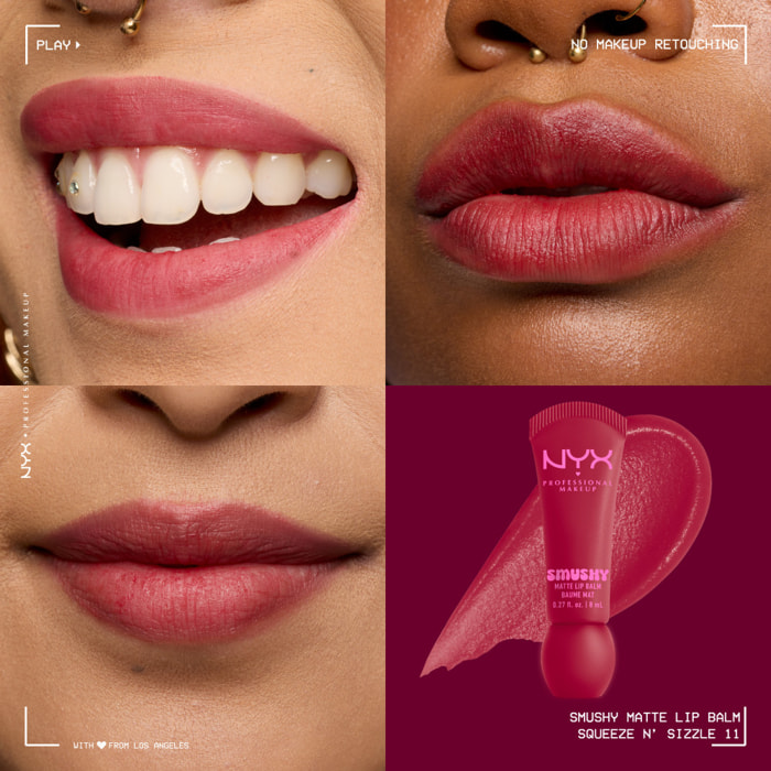 NYX Professional Makeup Smushy baume à lèvres teinté Squeeze n' Sizzle