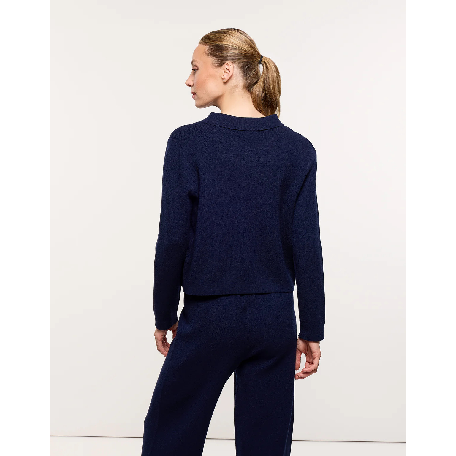 Chaqueta de Punto Azul Marino - Ramphara