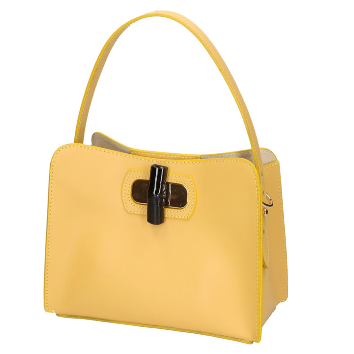 Borsa a mano da donna - Modello Katia - 100% pelle - 12.0 x 17.0 x 9.0 cm