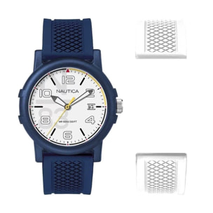 Reloj Nautica NABLEME02 Hombre Analogico Cuarzo con Correa de Silicona