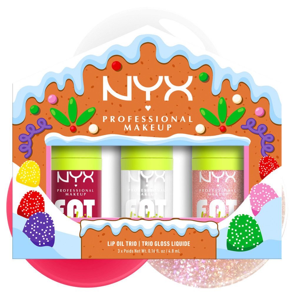 NYX Professional Makeup Collection Limitée Gingerbaddies Land Coffret Trio Fat Oil Gloss