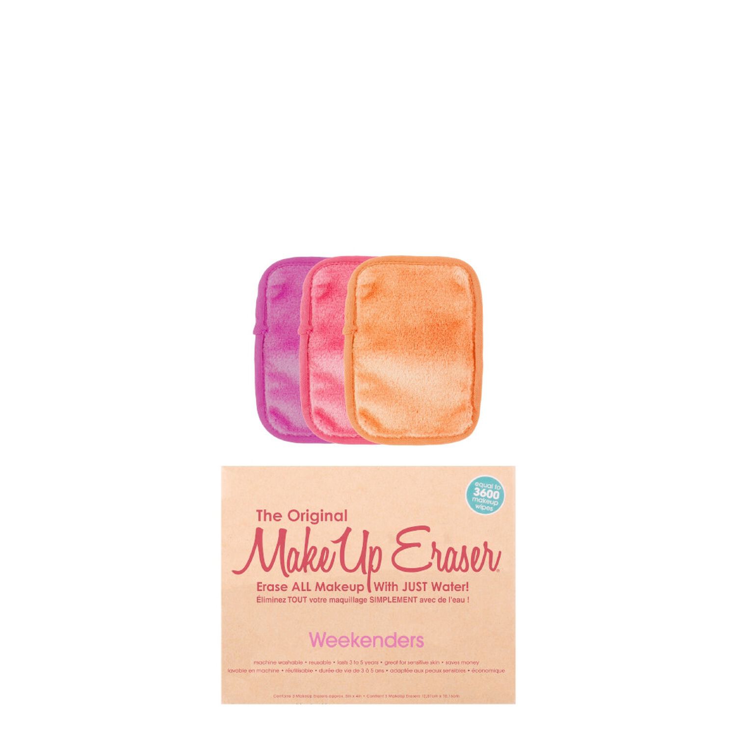 Weekenders 3 Pcs Set - Serviette Démaquillante Réutilisable