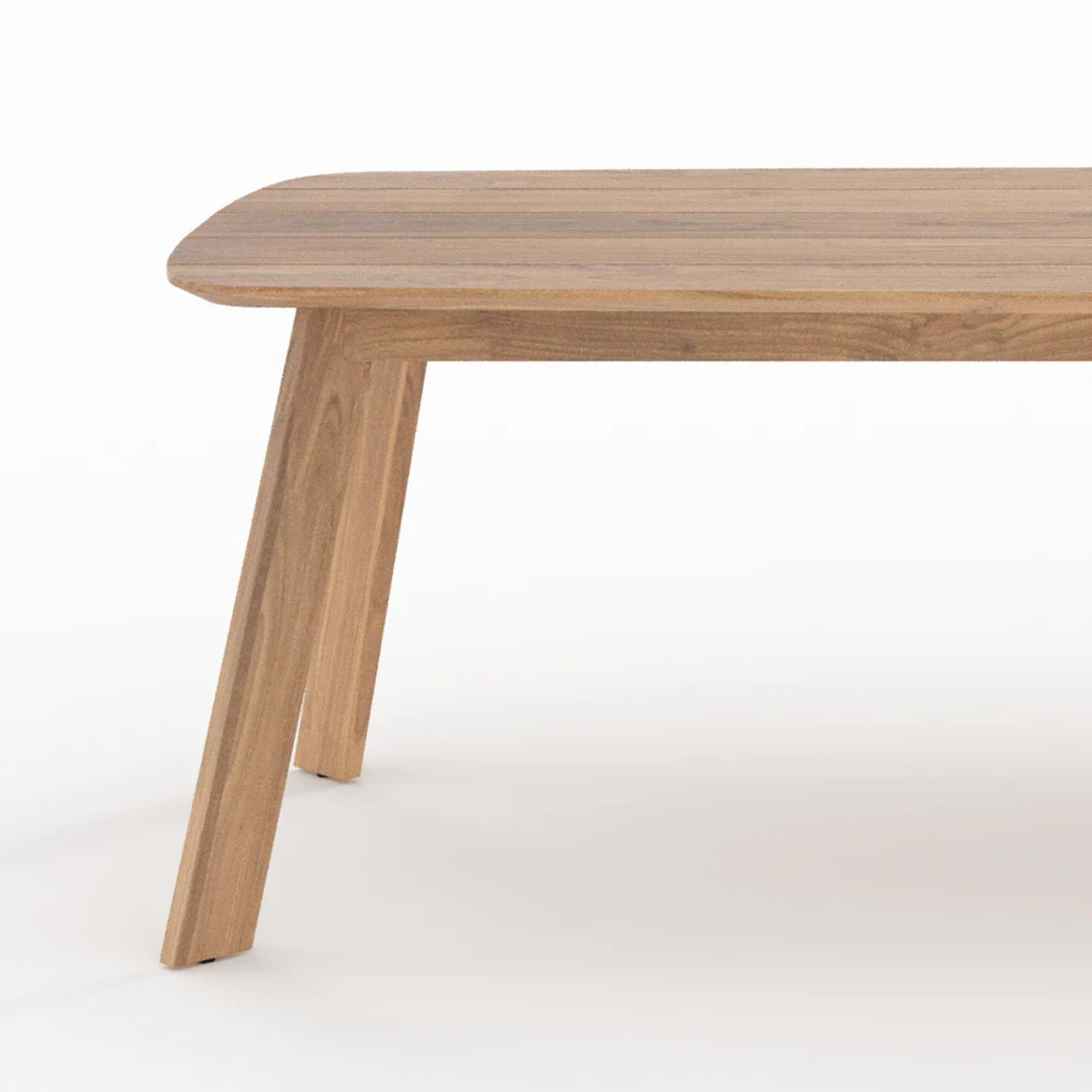 Table de jardin en bois de teck recyclé 10 personnes - Lumo