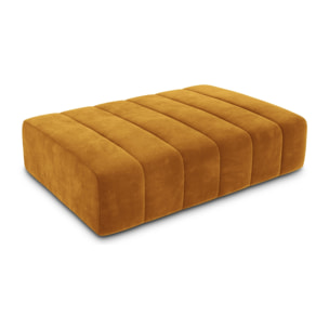 Pouf "Marcel" 2 places en velours jaune