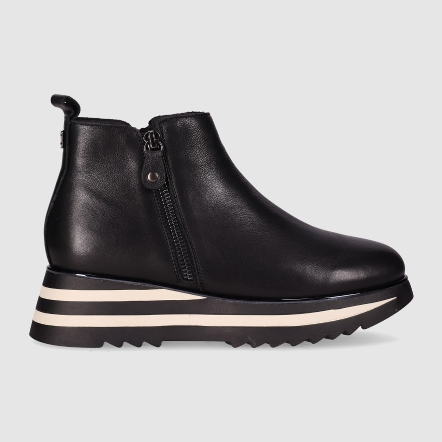 Botines de Piel - Negro - Tacón: 5 cm