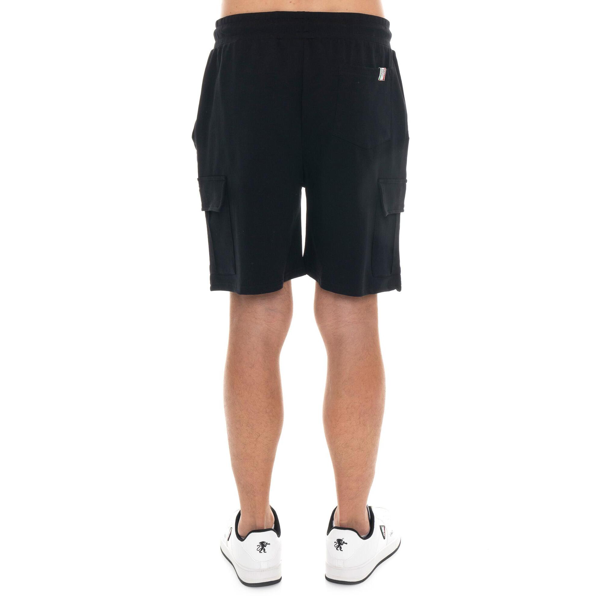 Bermuda cargo da uomo con logo piccolo