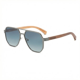 Gafas de Sol Feler 1801-3 Polarizadas de Madera Unisex 56 mm