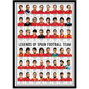 Affiche - Legends of Spain Football team - Olivier Bourdereau