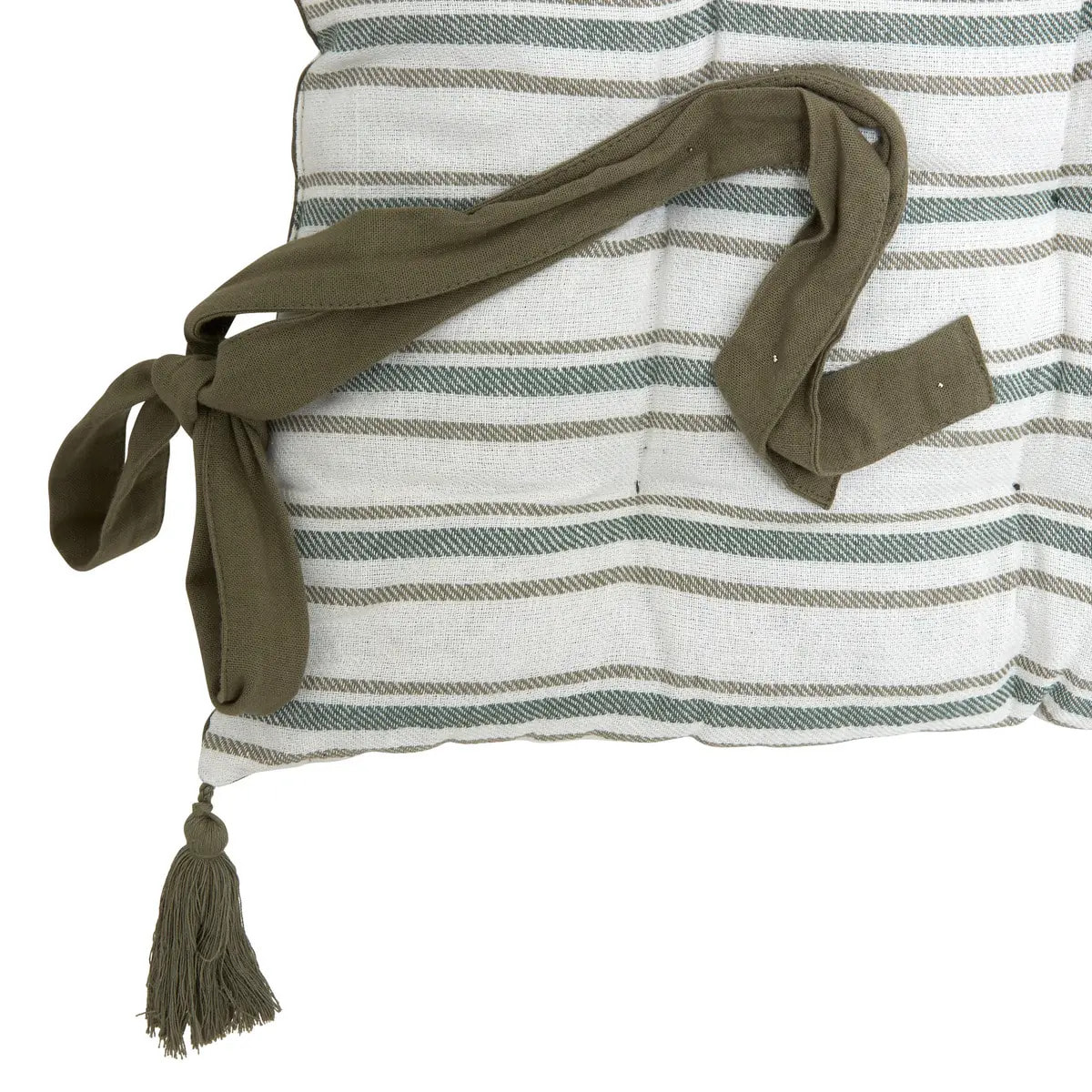 Coussin de sol Groove 120x60cm rayé vert