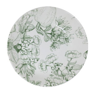 Set 6 piatti fondi Jacquard in ceramica sottosmalto