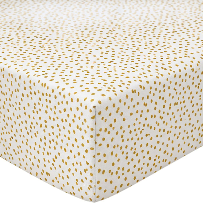 Drap housse coton 57 fils imprime alma