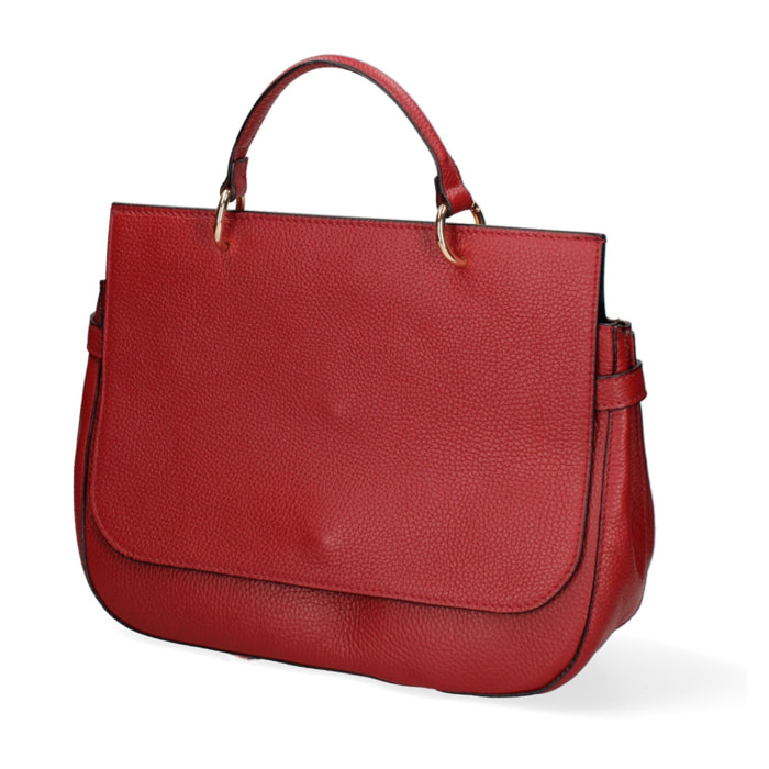 Borsa a mano da donna - Modello Novara Plus - Vera pelle - 33.0 x 27.0 x 15.0 cm
