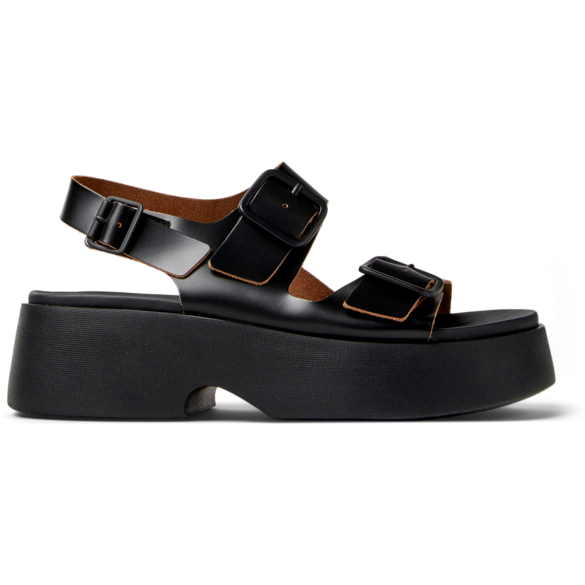 Sandalias - CAMPER Tasha - Negro - Cuero liso