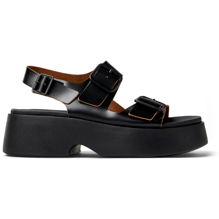 Sandalias - CAMPER Tasha - Negro - Cuero liso