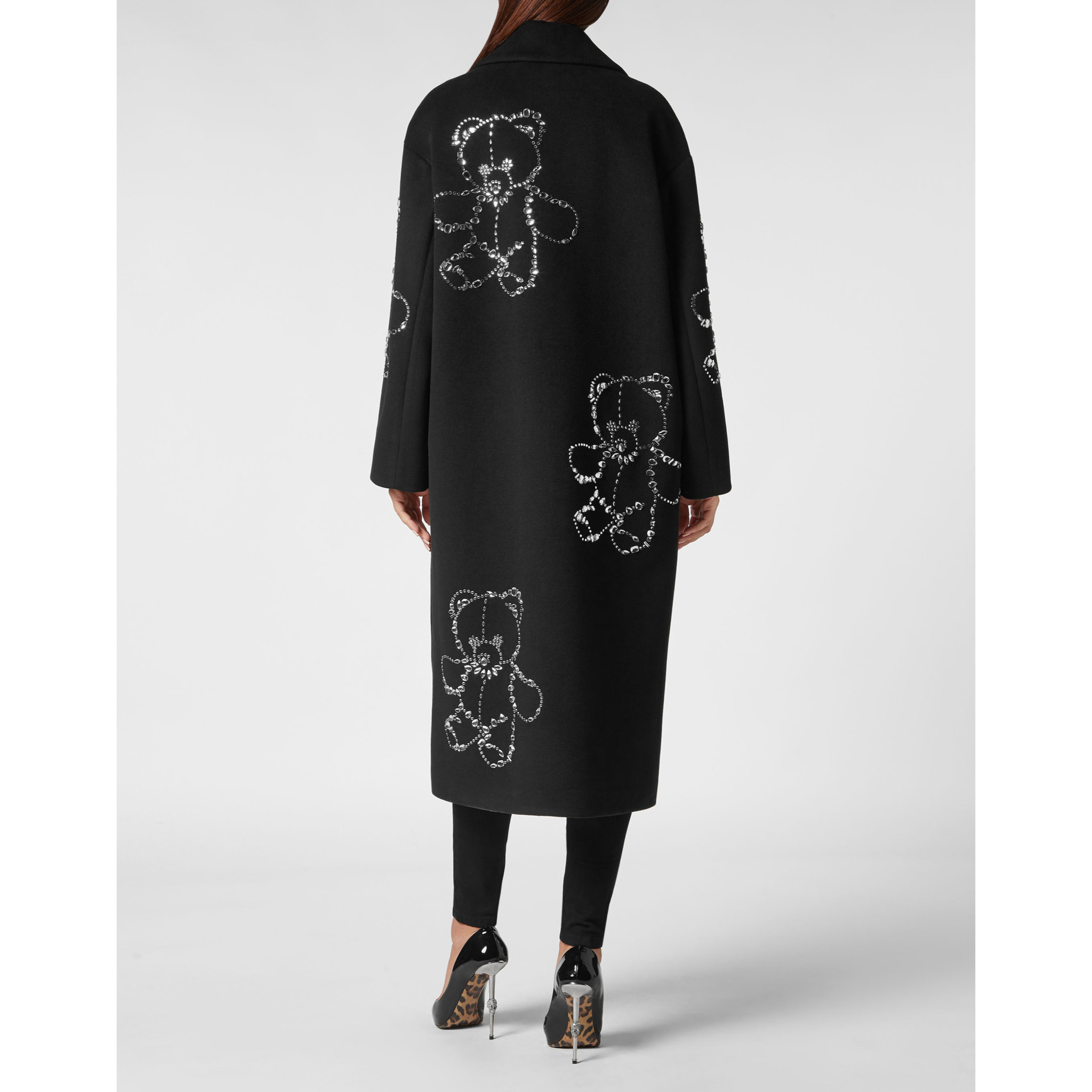 PHILIPP PLEIN ABRIGO LARGO TEDDY