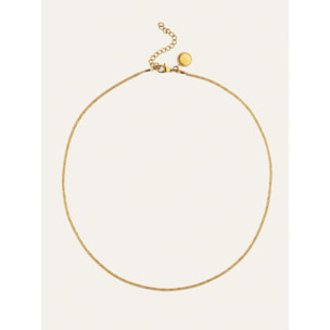 Collana Fine Tape Acciao Placcato Oro
