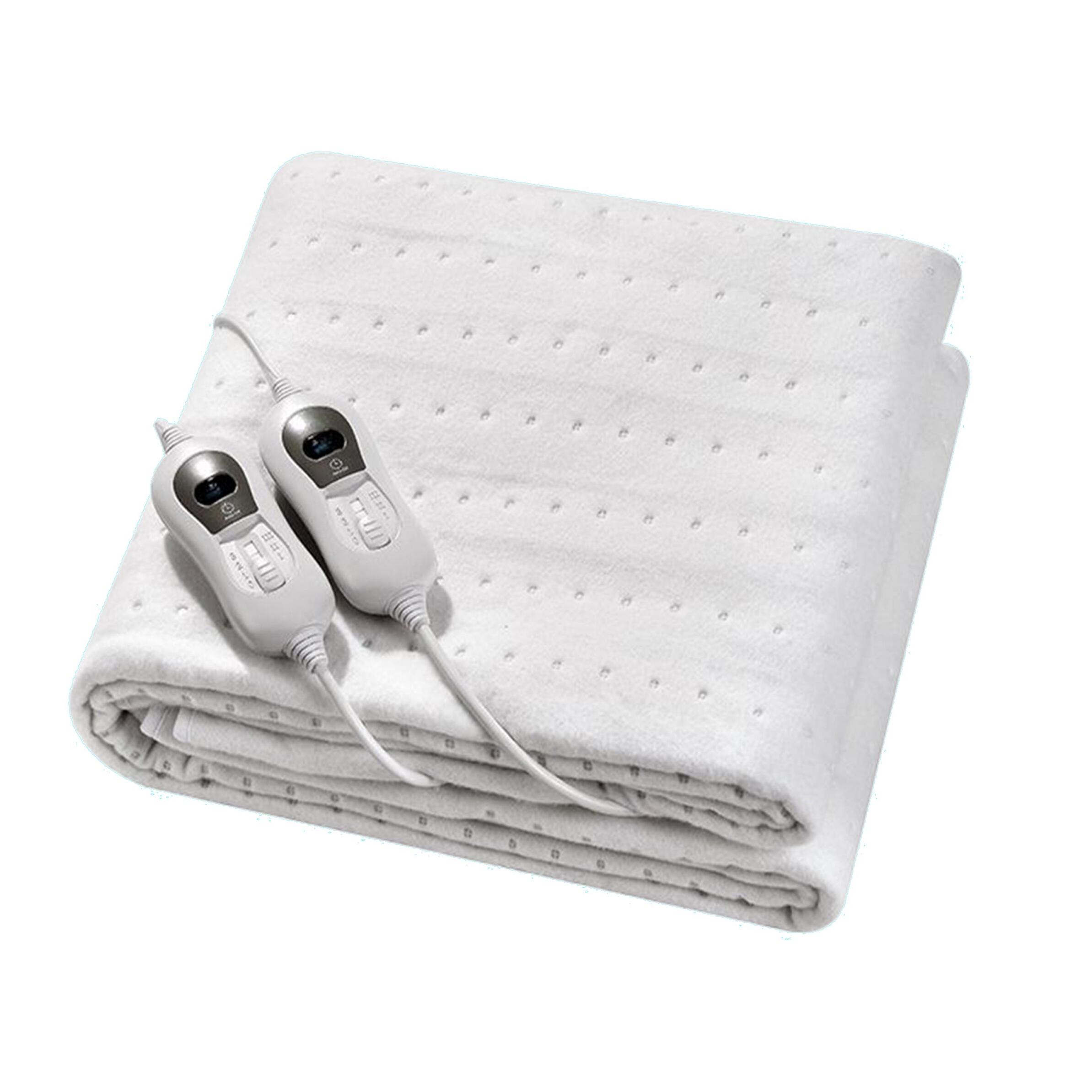 Chauffe-lit électrique 60W laine blanc