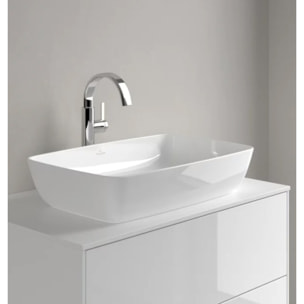 Vasque rectangle à poser Artis blanc ceramicplus