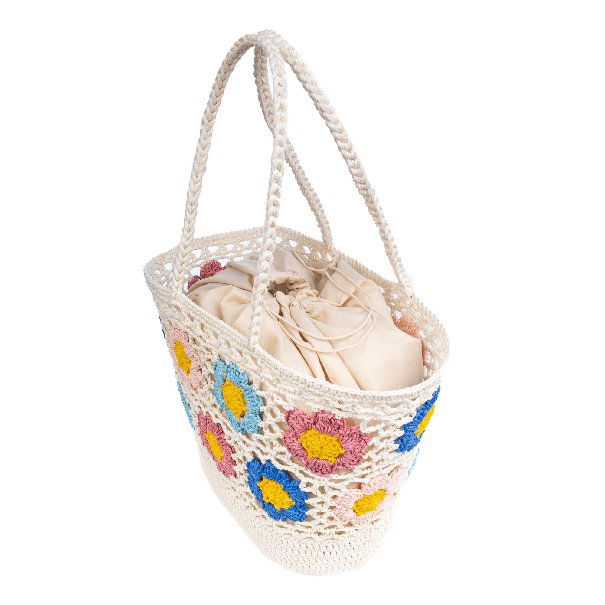 Belbo Bolso de hombro Mujer. Fabricaco en algodón tejido artesanal a mano.