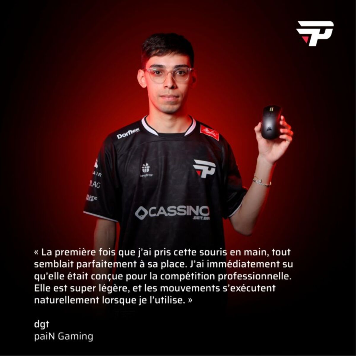 Souris Gamer Sans Fil CORSAIR SABRE v2 PRO ultralight wireless