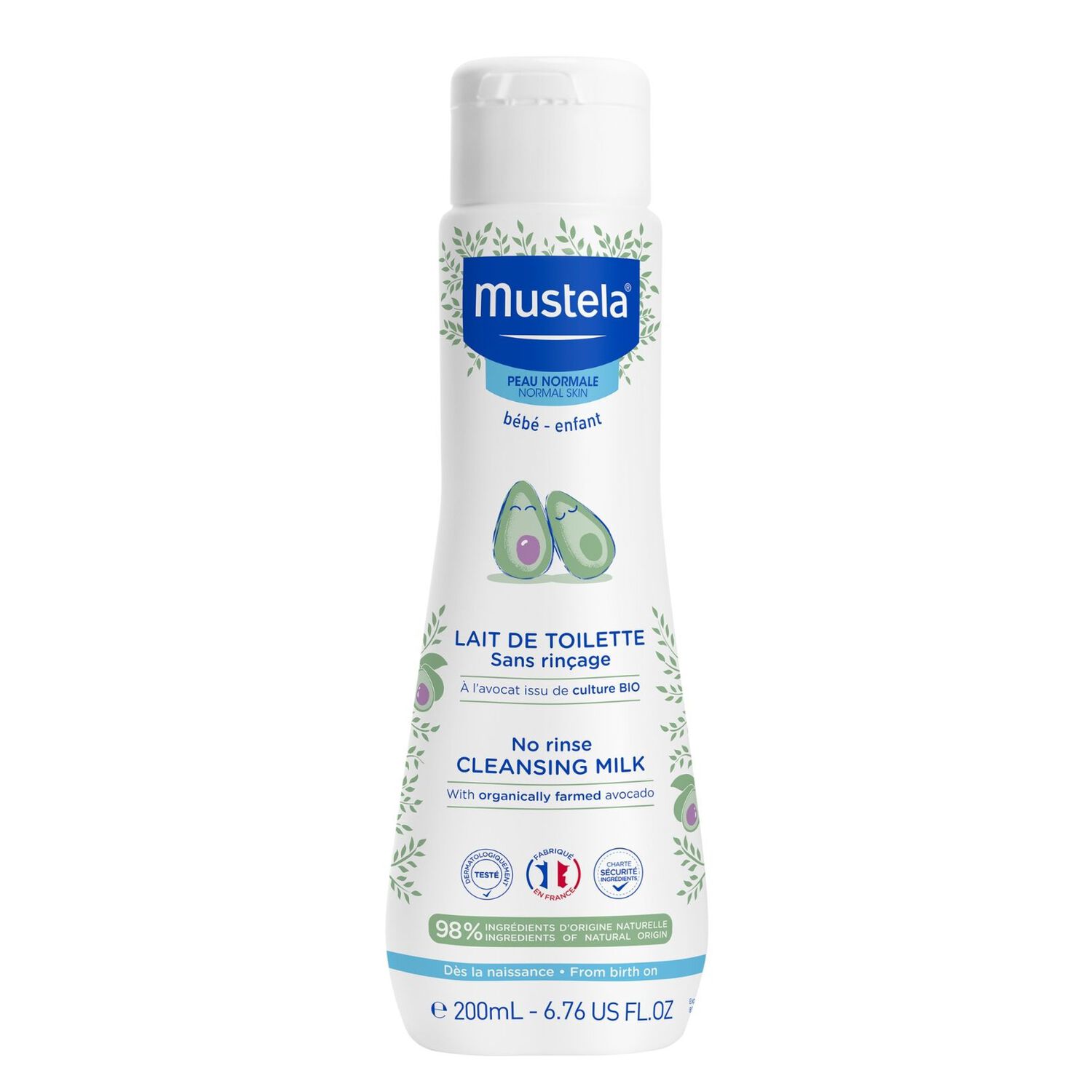 Lait de Toilette sans Rinçage  - A L'Avocat Bio