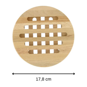 Dessous de plat rond en bois 18 cm Fackelmann Wood Edition