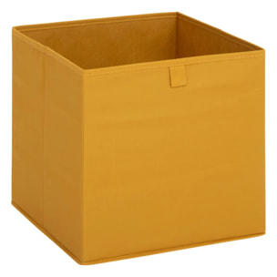 Boîte de rangement "Mix 'n' Modul" motif folia jaune 31x31cm