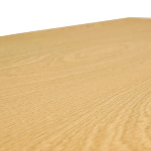 Meuble bas 2 portes 1 étagères Lee beige 140x40cm