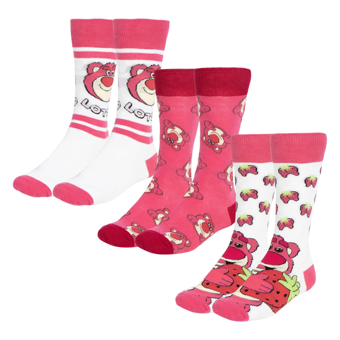 Set de 3 Calcetines Toy Story diseño Lotso
